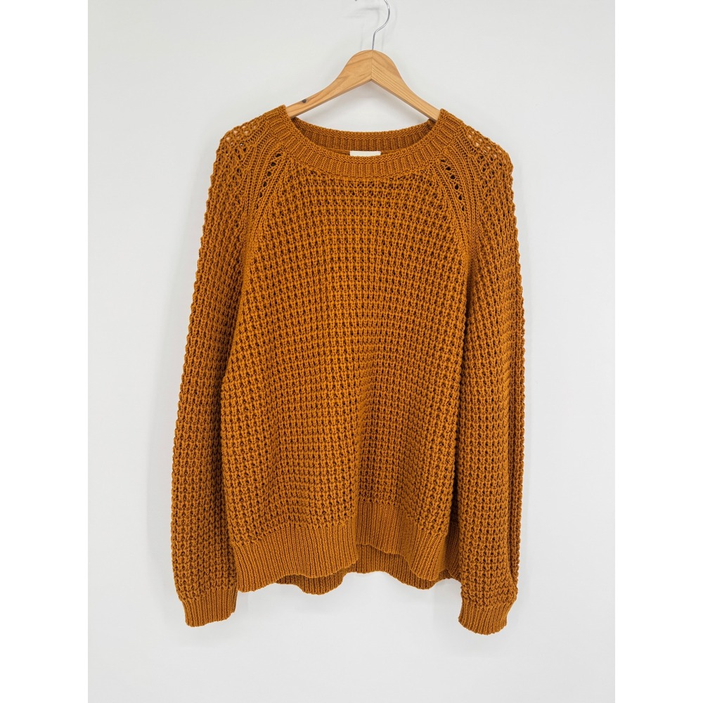 Wrap London Sweater Womens 16 Chunky Open Knit Heavyweight Boho Minimalist